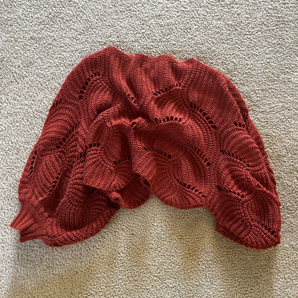 Burnt orange sweater